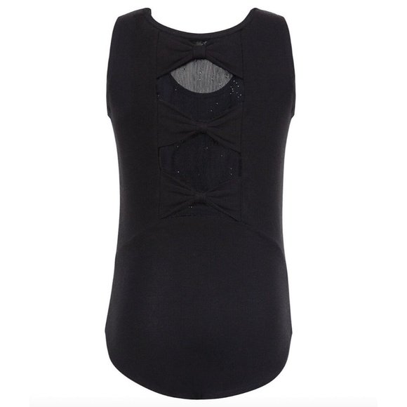 Flo Dance wear Little & Big Girls Triple Bow-Back Tank Leotard Size L - Picture 2 of 2